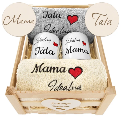 Przejdź do produktu Prezent dla Taty Mamy dla Rodziców Podziękowanie Dzień Mamy i Taty 2TM2KolDr2