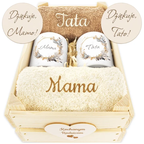 Przejdź do produktu Podziękowanie Prezent Dla Rodziców na Ślub Wesele - Pamiątka Ślubu TM1Kol3Dr1