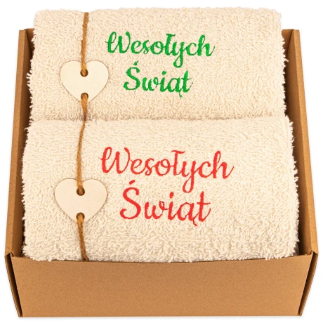 Przejdź do produktu Zestaw Świąteczny Wesołych Świąt – Kubki i Ręczniki w Pudełku Prezentowym ŚBN_CrZlPud2_78