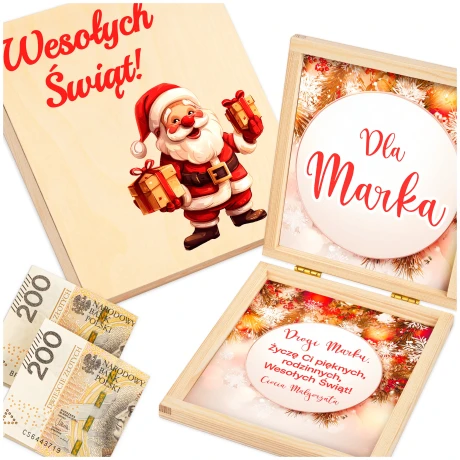 Przejdź do produktu Pudełko na Pieniądze Prezent pod choinkę Święta Rodziców Dziadków Mamy swx_mm1 