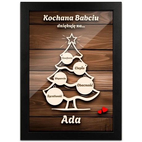 Przejdź do produktu Prezent dla Rodziców Święta Pod choinkę Rodziców Obrazek podziękowanie swx_mm4