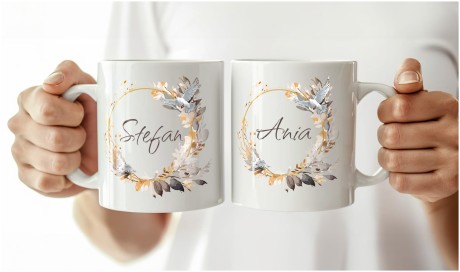 Przejdź do produktu Prezent na ślub – zestaw kubków Upominek dla Pary MZKu1c